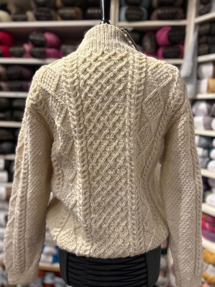 Pre-Loved Aran High Neck Jumper 0126