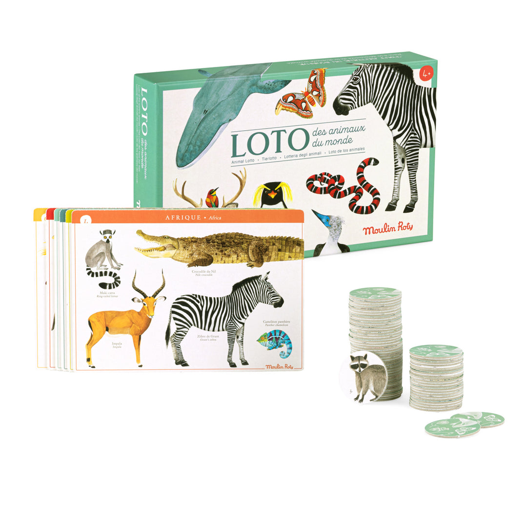 Moulin Roty Loto Animals of the World - Tout autour du monde