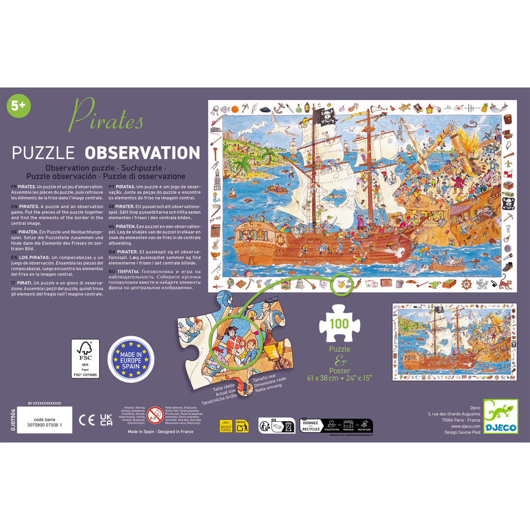 Djeco Pirate Observation Puzzle