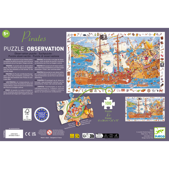 Djeco Pirate Observation Puzzle