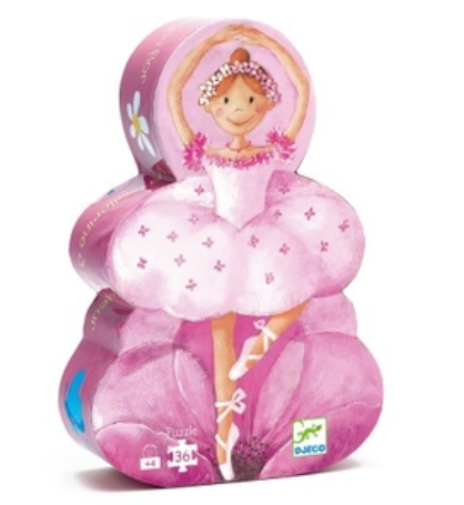 Djeco Puzzle Ballerina with a Flower