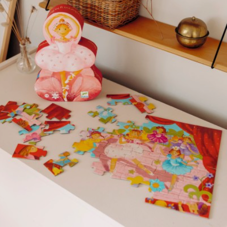 Djeco Puzzle Ballerina with a Flower
