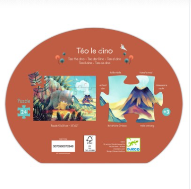 Djeco Teo the Dinosaur Puzzle