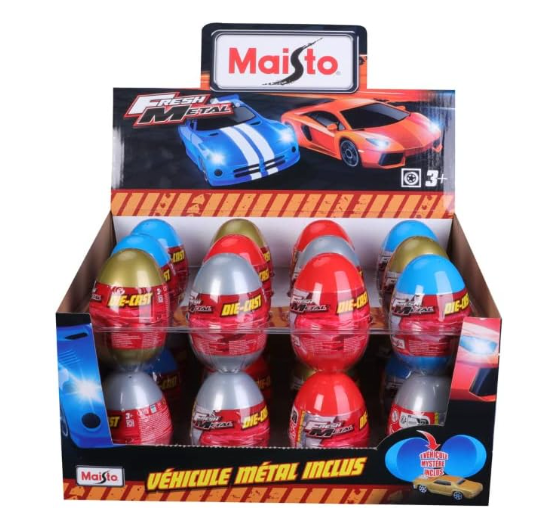 Maisto Fresh Metal Cars in Eggs