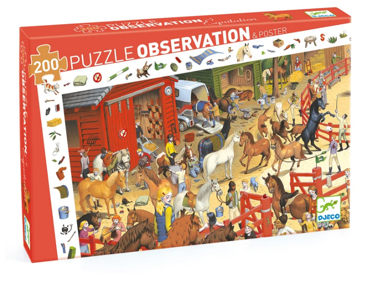 Djeco Horse Riding Observation Puzzle
