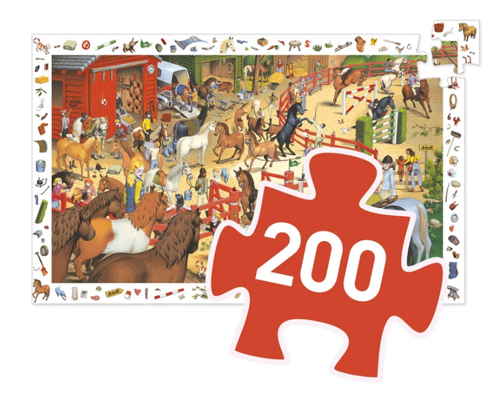 Djeco Horse Riding Observation Puzzle