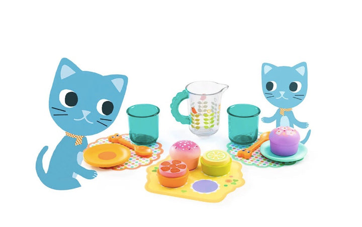 Djeco Kitten Snack Tea Set