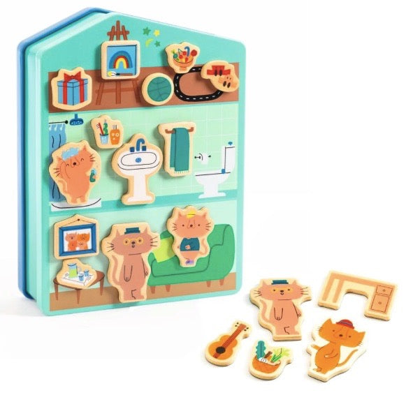 Djeco Inzehouse Wooden Magnetic Game