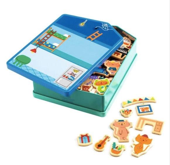 Djeco Inzehouse Wooden Magnetic Game